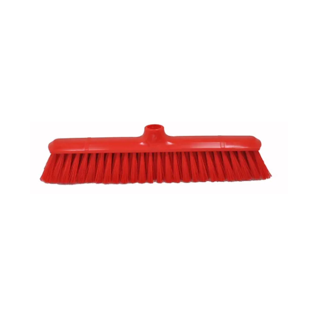  Balai droit 38cm fibre polyester souple rouge douille droite | DAUPHIN