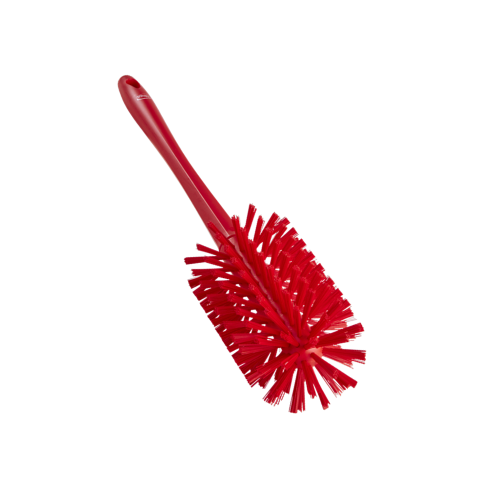  Brosse cylindrique avec manche moulé Ø90 mm Rouge | VIKAN