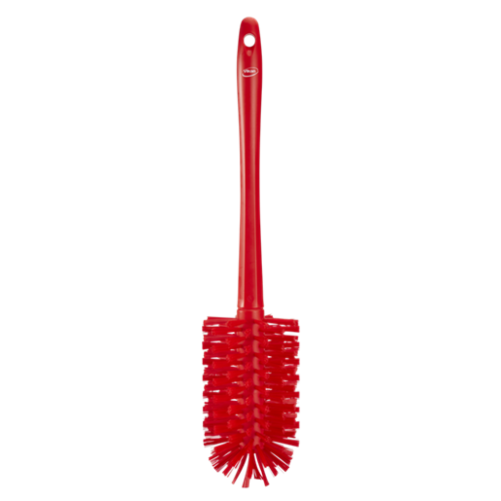  Brosse cylindrique avec manche moulé Ø90 mm Rouge | VIKAN