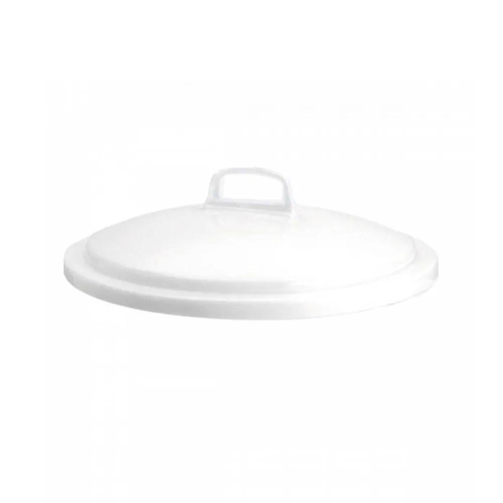 Couvercle avec poignée pour Poubelle alimentaire ronde 50L Blanc HACCP | 455x160mm | GILAC