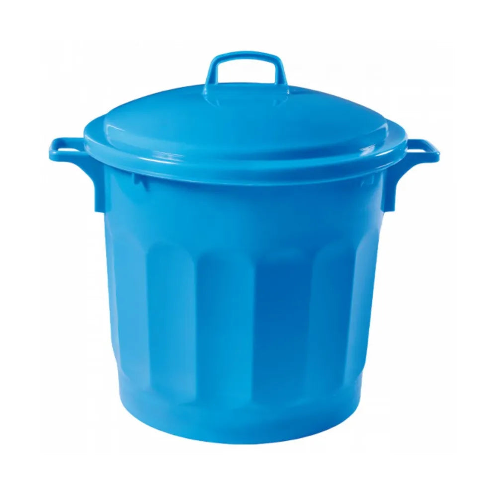 Couvercle avec poignée bleu pour Poubelle alimentaire ronde 75L HACCP | 560x160mm | GILAC