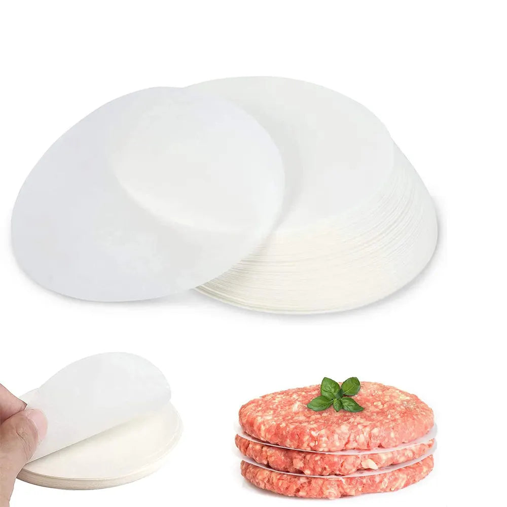 Papier À Steak ROND Paraffiné 2 Faces  Ø100mm – 2000pcs