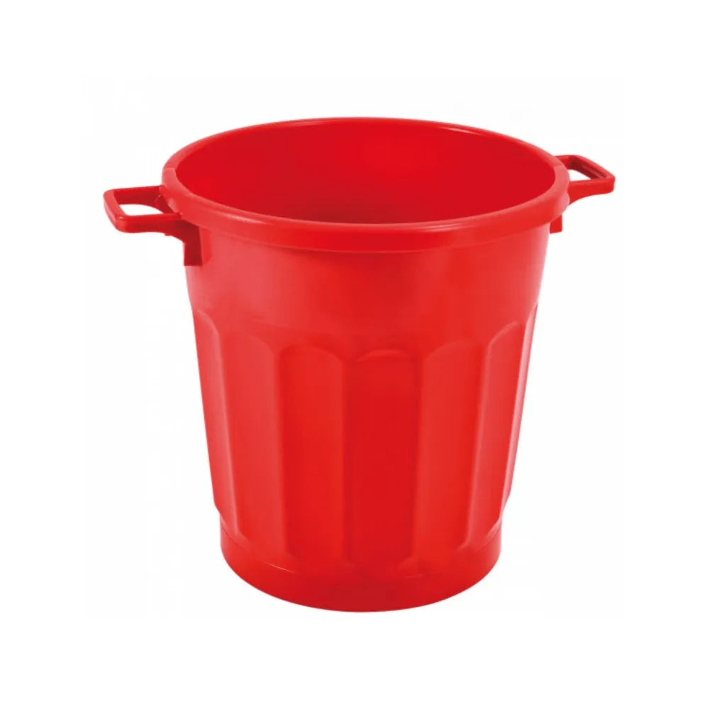 Poubelle alimentaire ronde 50L Rouge HACCP 465x480x610mm | GILAC