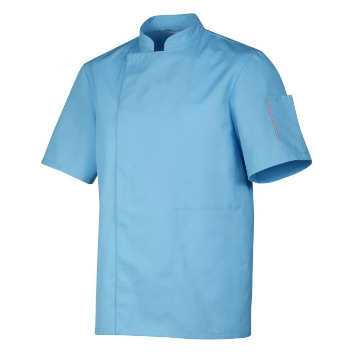 Veste de boucher manches courtes turquoise- NERO