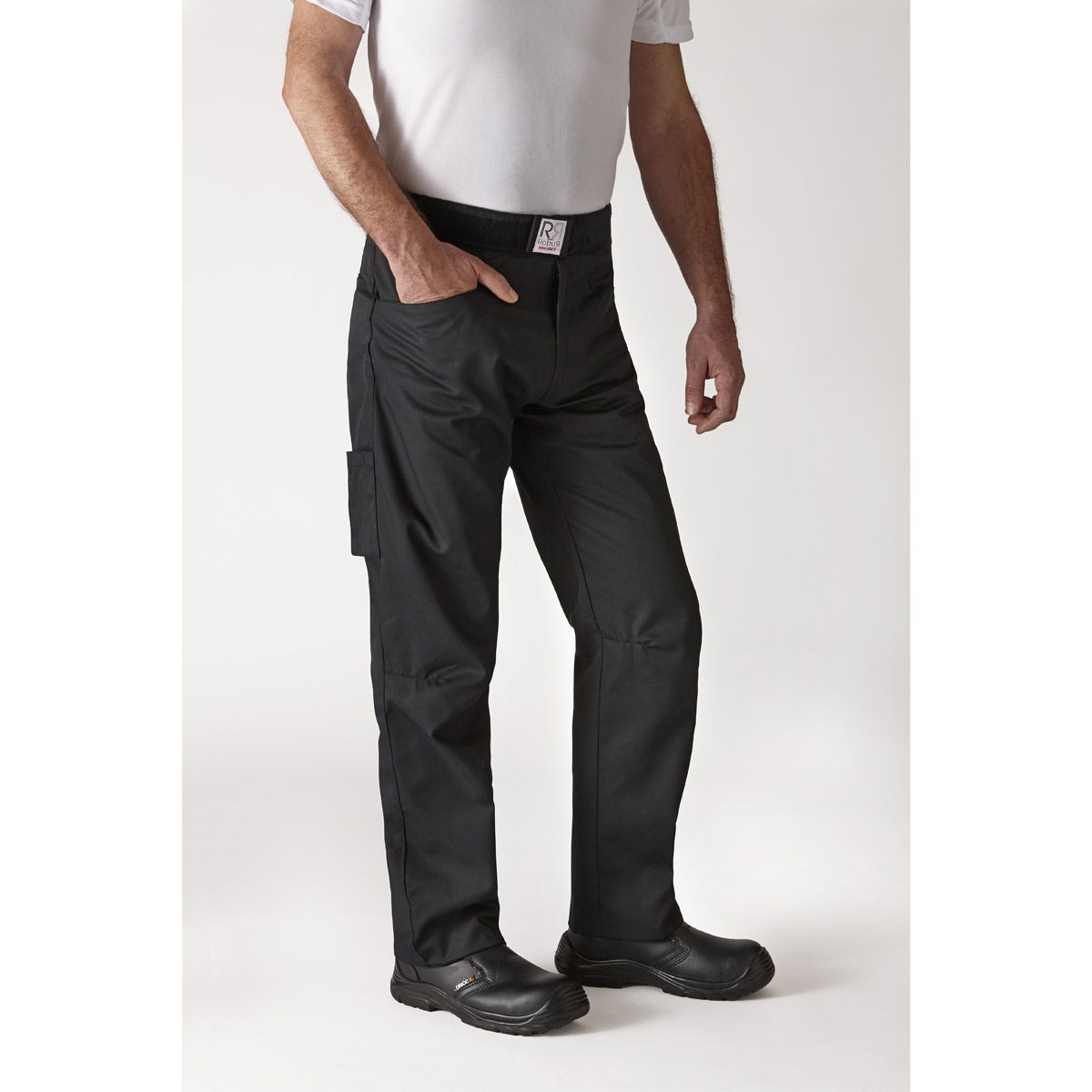 Pantalon de cuisinier mixte noir - ARENAL